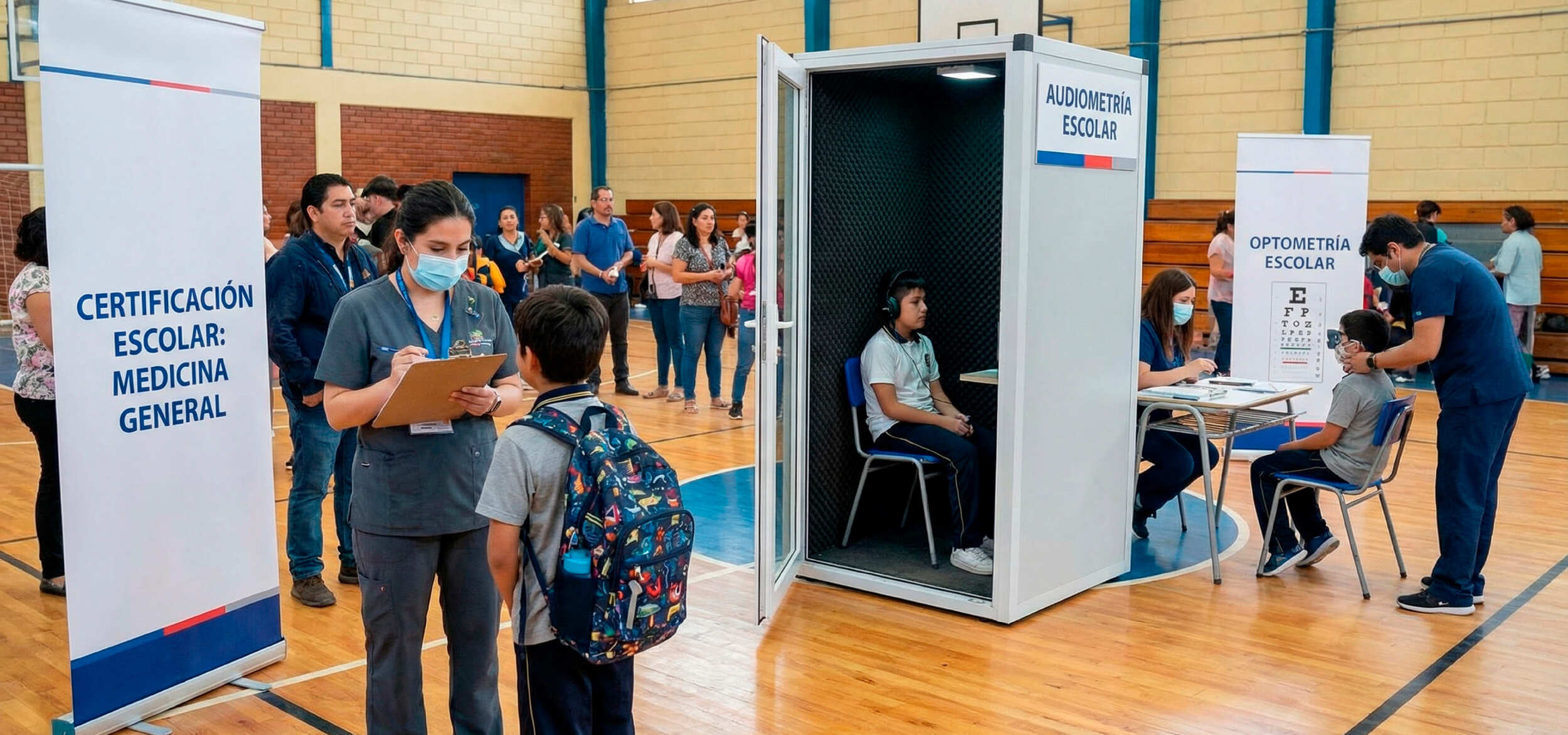 Software médico para certificación escolar