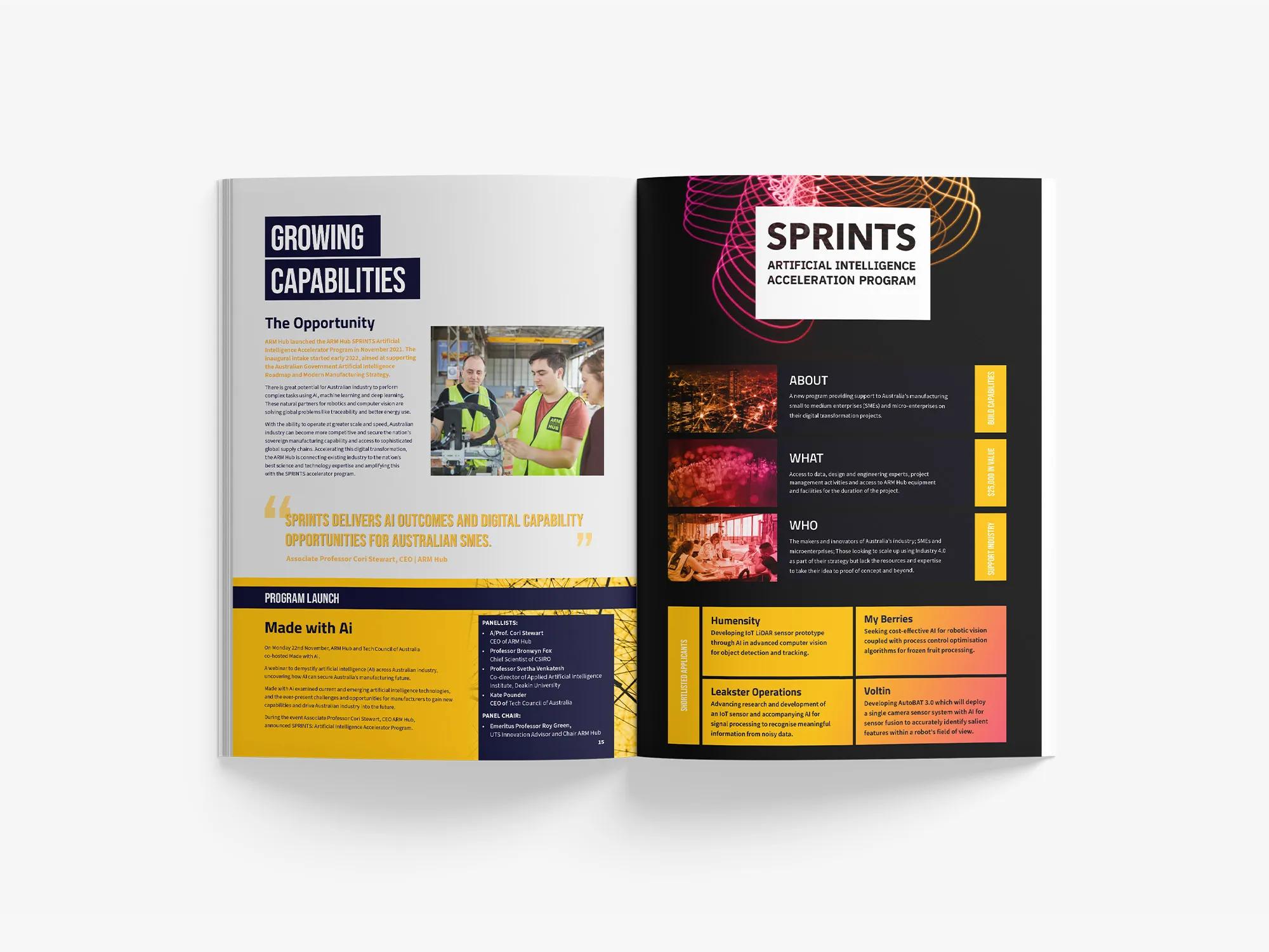 2022 annual report card sprints campaign spread
