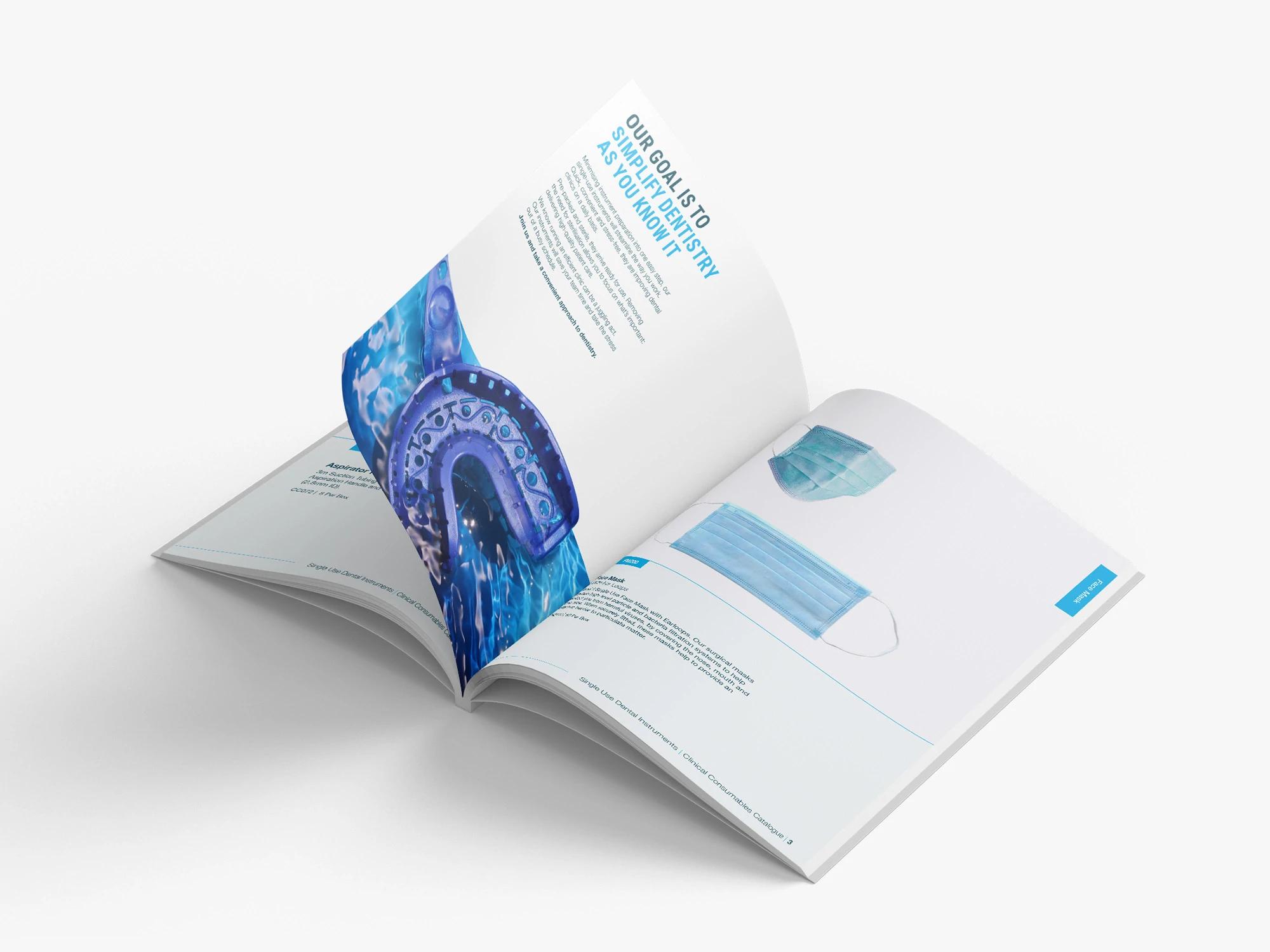 Consumables Catalogue | Introduction page and face mask feature