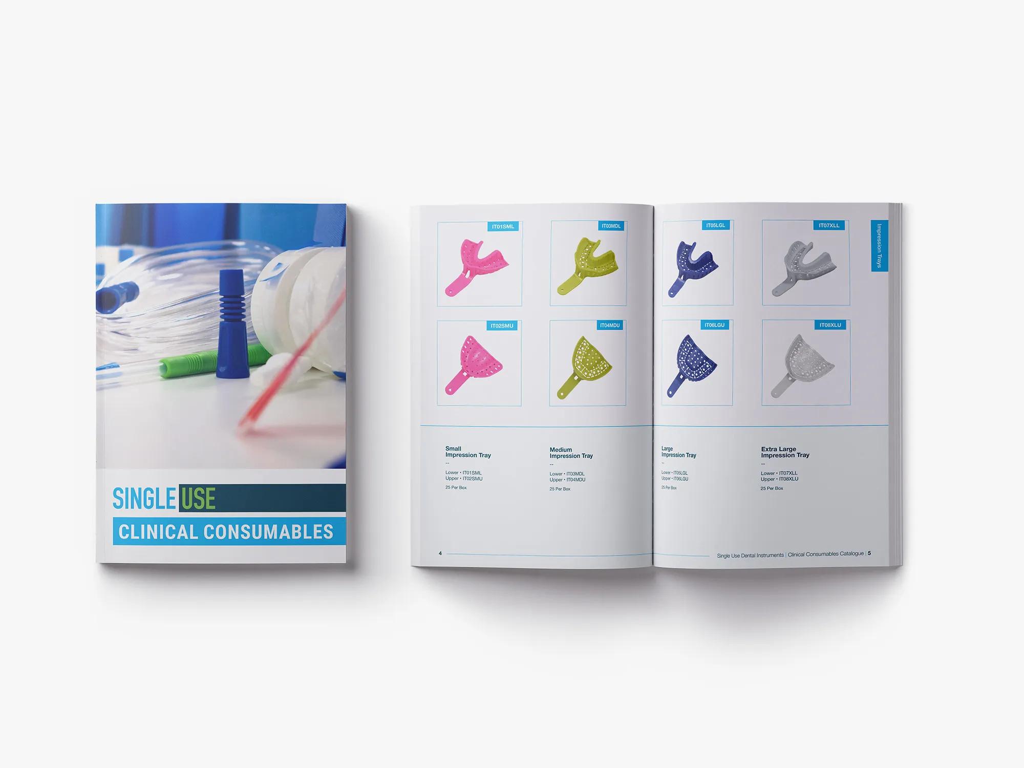 Consumables Catalogue | Front cover and impression tray spread