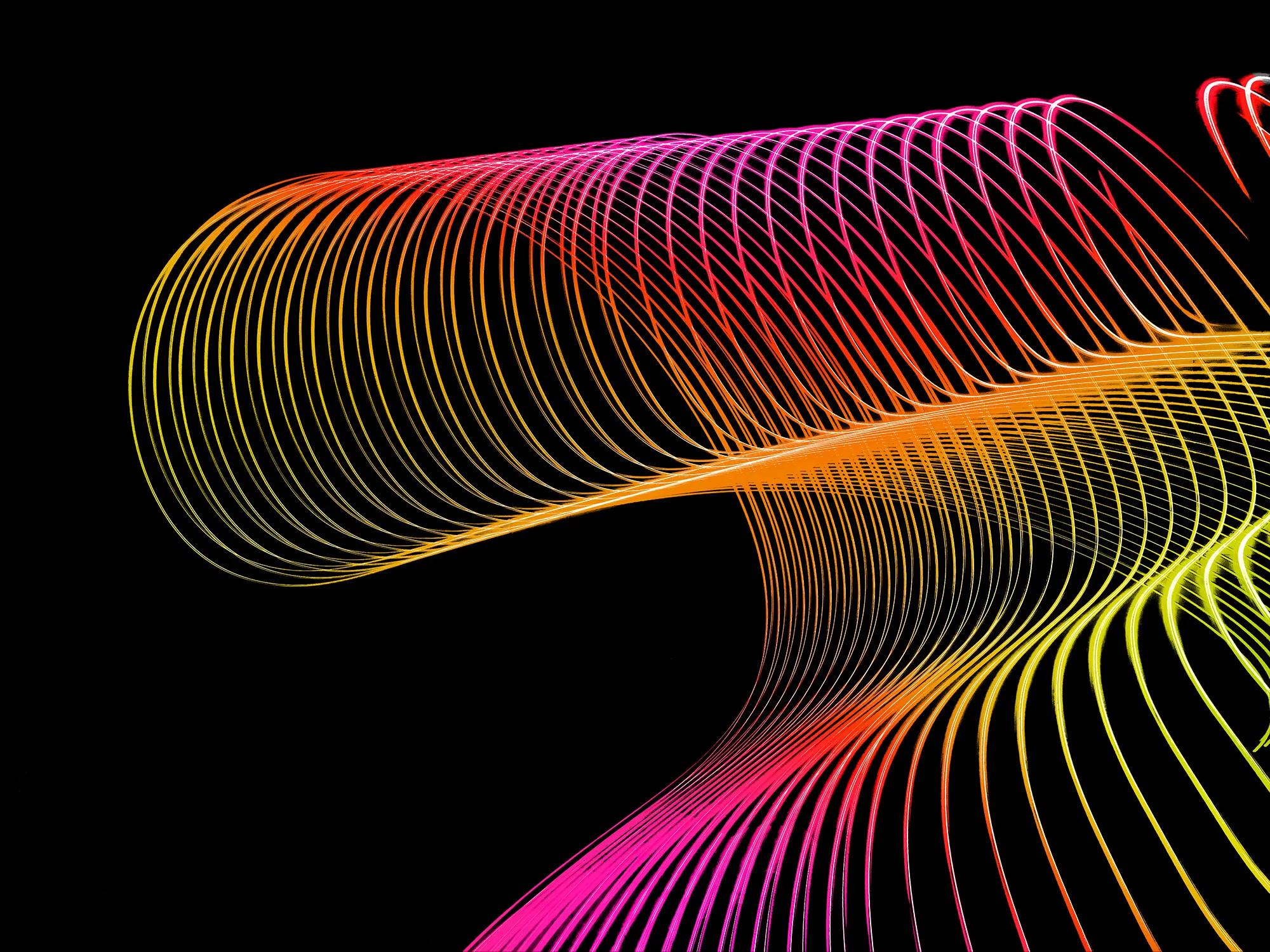 Colourised custom led long exposure light painting