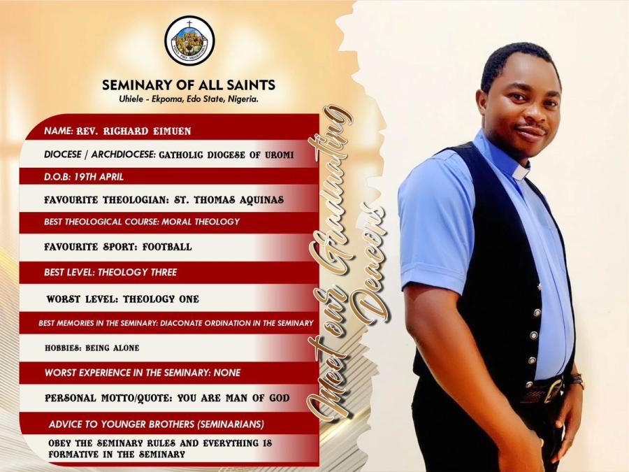 Seminary Valedictory Events