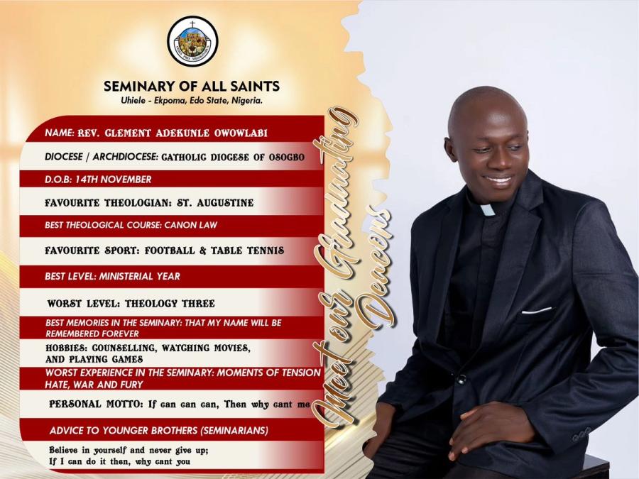 Seminary Valedictory Events