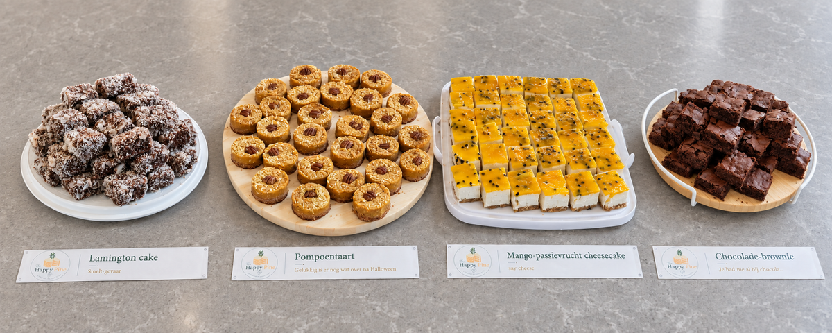 Vegan catering voor bedrijven — plantaardige catering van The Happy Pine