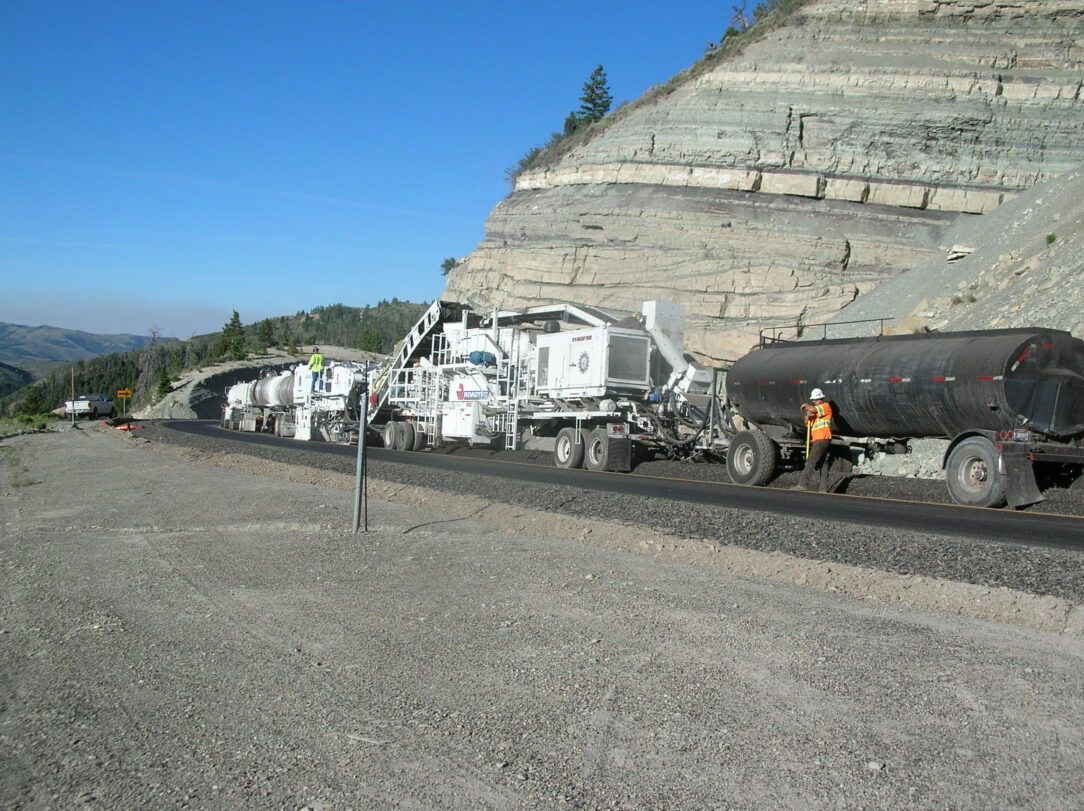 Right portrait view of Recycling Roadways for Carbon Emission Reductions - Midstate Reclamation and Trucking