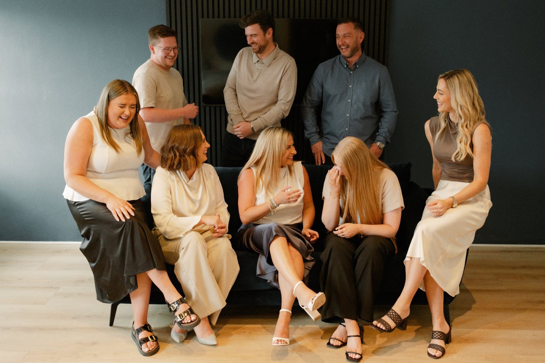 The Erskine Financial team together in the office