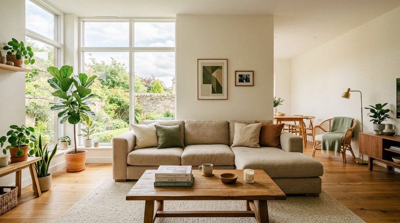 A comfortable modern family living room