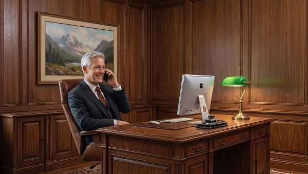 A financial advisor who just read the financial advisor best practices online and then called a client.