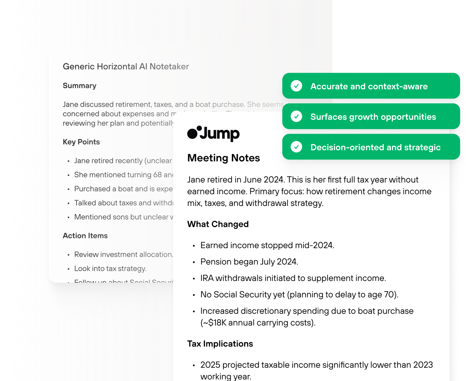 The AI Note Taker Built for Financial Advisors | Jump