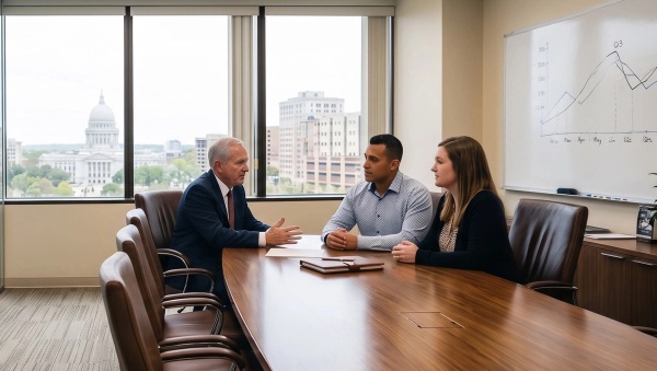 A financial advisor determining what his clients want.
