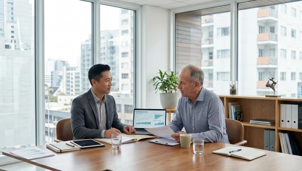 A financial advisor following the best practices that the best financial advisors follow with clients.