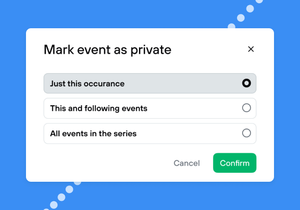Jump private meetings feature