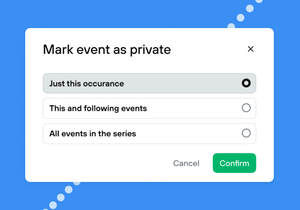 Jump private meetings feature