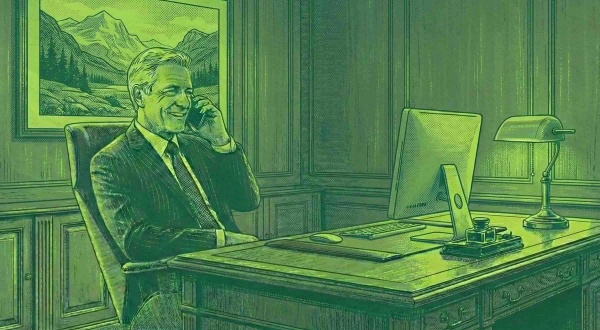 A financial advisor who just read the financial advisor best practices online and then called a client.