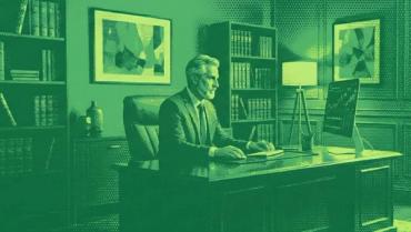 A wealth manager using AI to improve his client relationships in his wealth management practice.