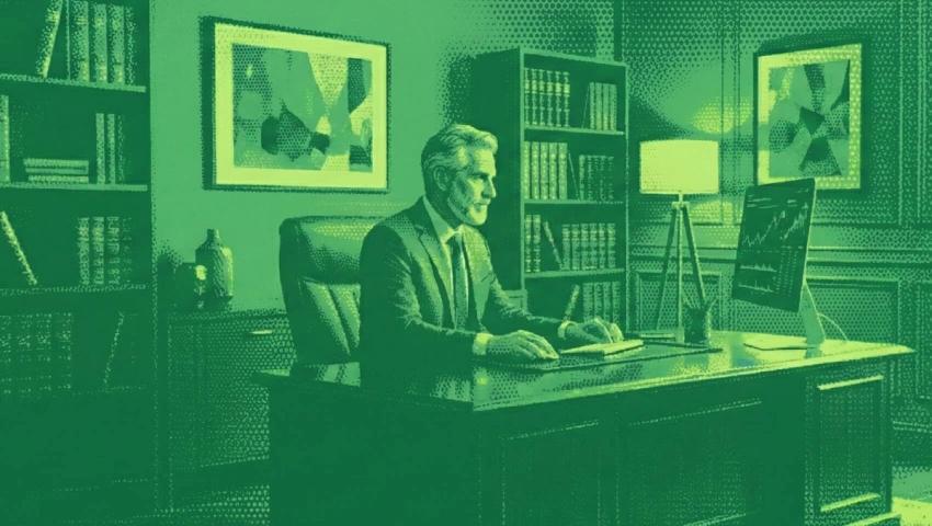 A wealth manager using AI to improve his client relationships in his wealth management practice.