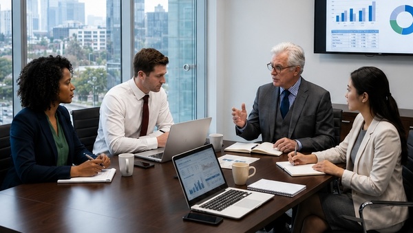 A financial advisor talking about how he is going to build out the team structure to three other financial advisors.