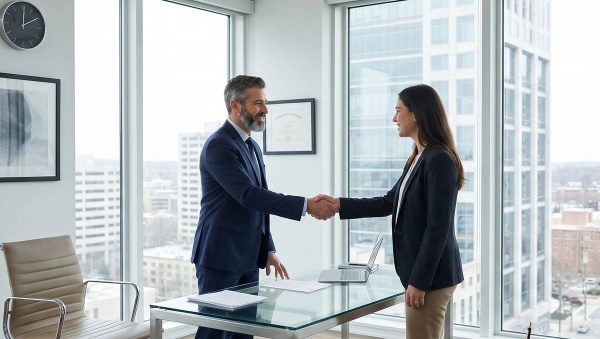 A financial advisor following a client communication best practice. 