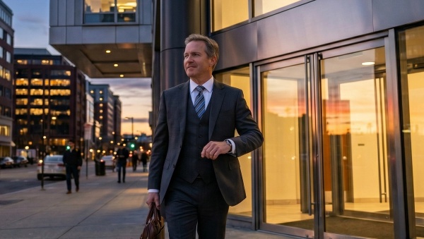 A financial advisor leaving his job in the city.