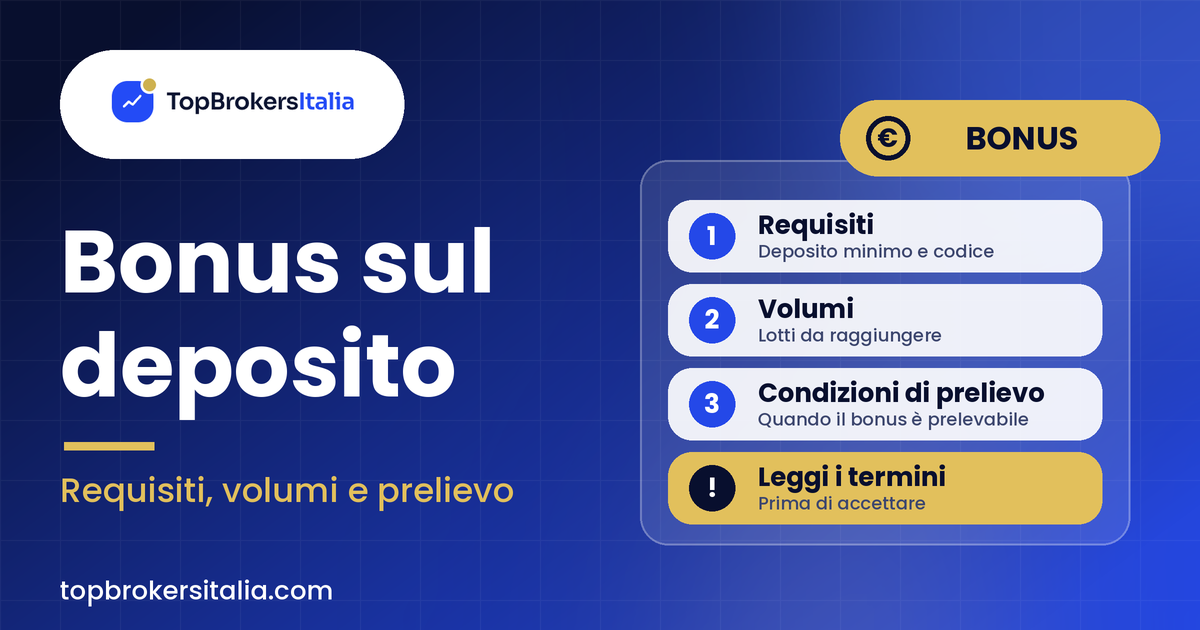 Bonus sul deposito: requisiti, volumi e condizioni di prelievo