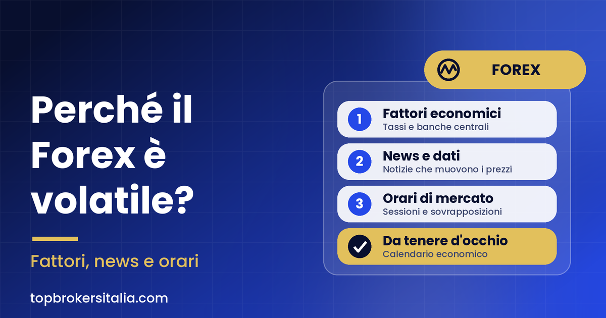 Perché il Forex è volatile? Fattori, news e orari da conoscere
