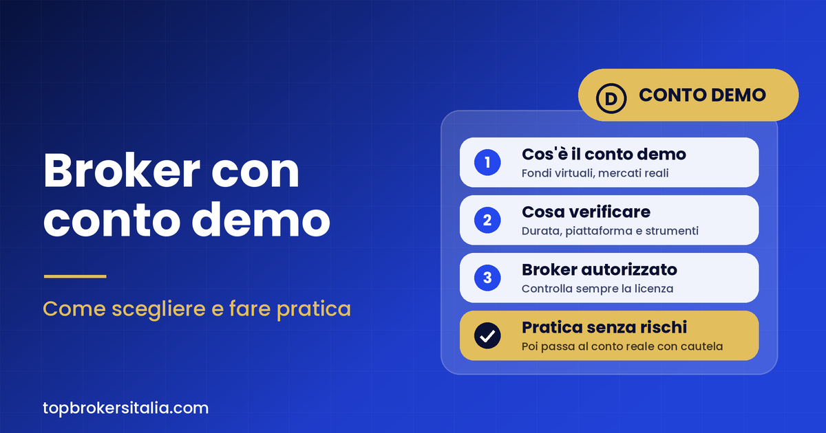 Migliori broker con conto demo: come scegliere e fare pratica