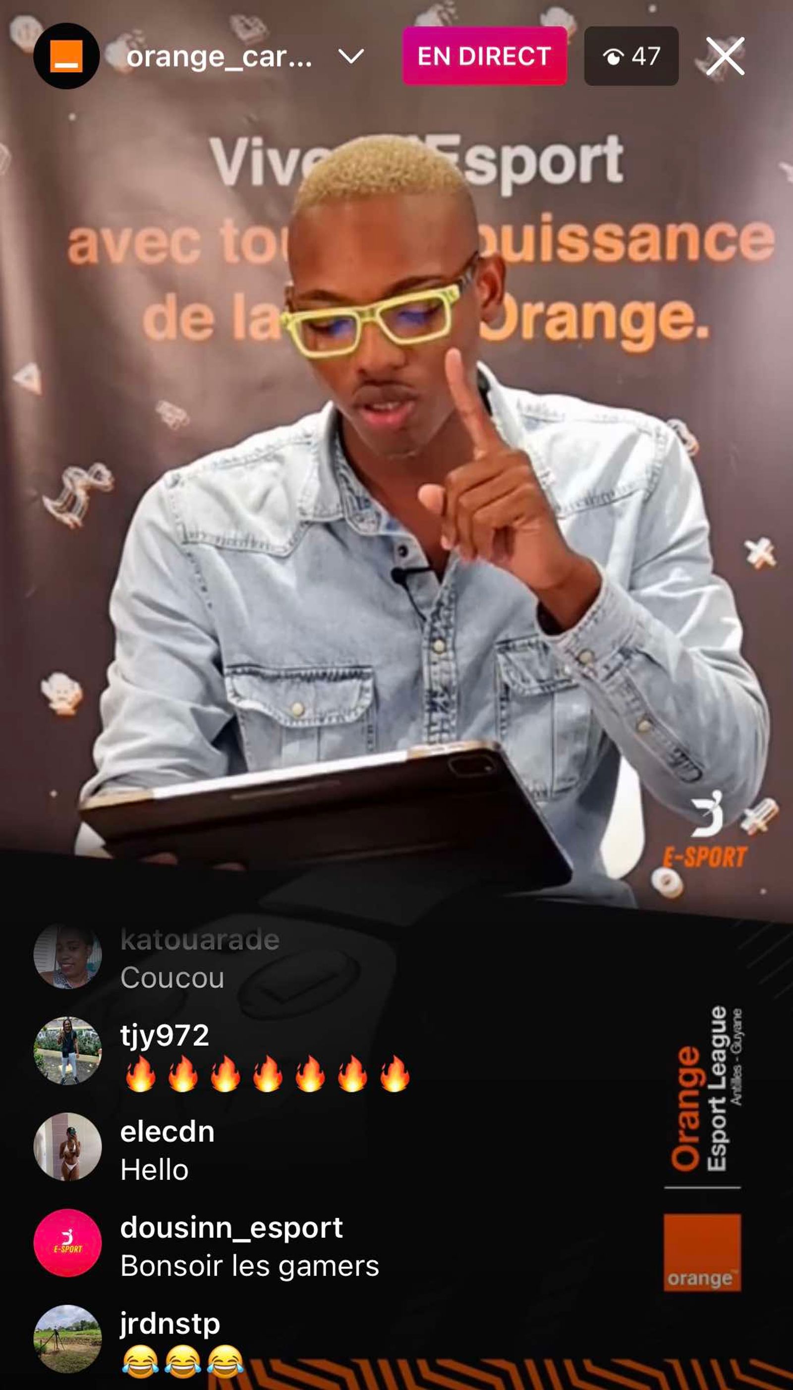 ORANGE E-SPORT visuel secondaire