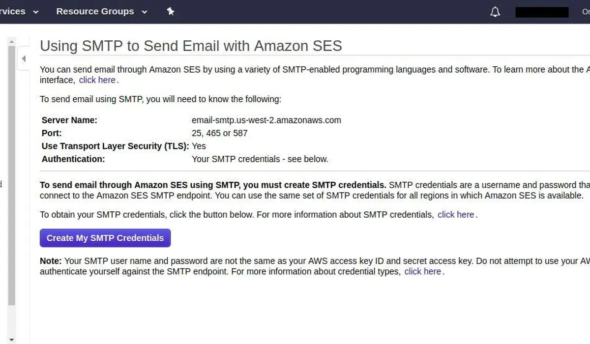 Send Email with Amazon SES