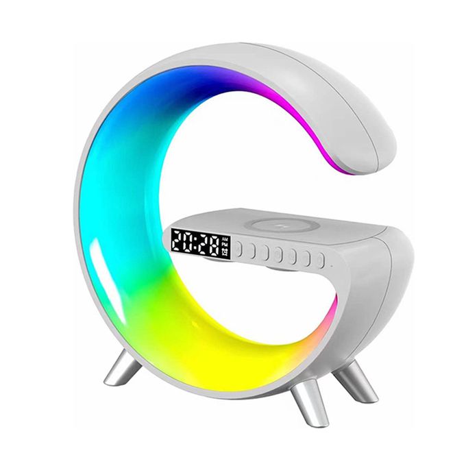 Lampe LED - haut-parleur Bluetooth - chargeur sans fil thumbnail 1