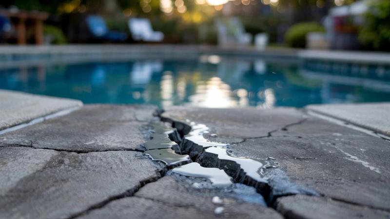 pool crack