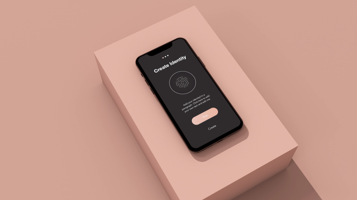 mobile phone pink background