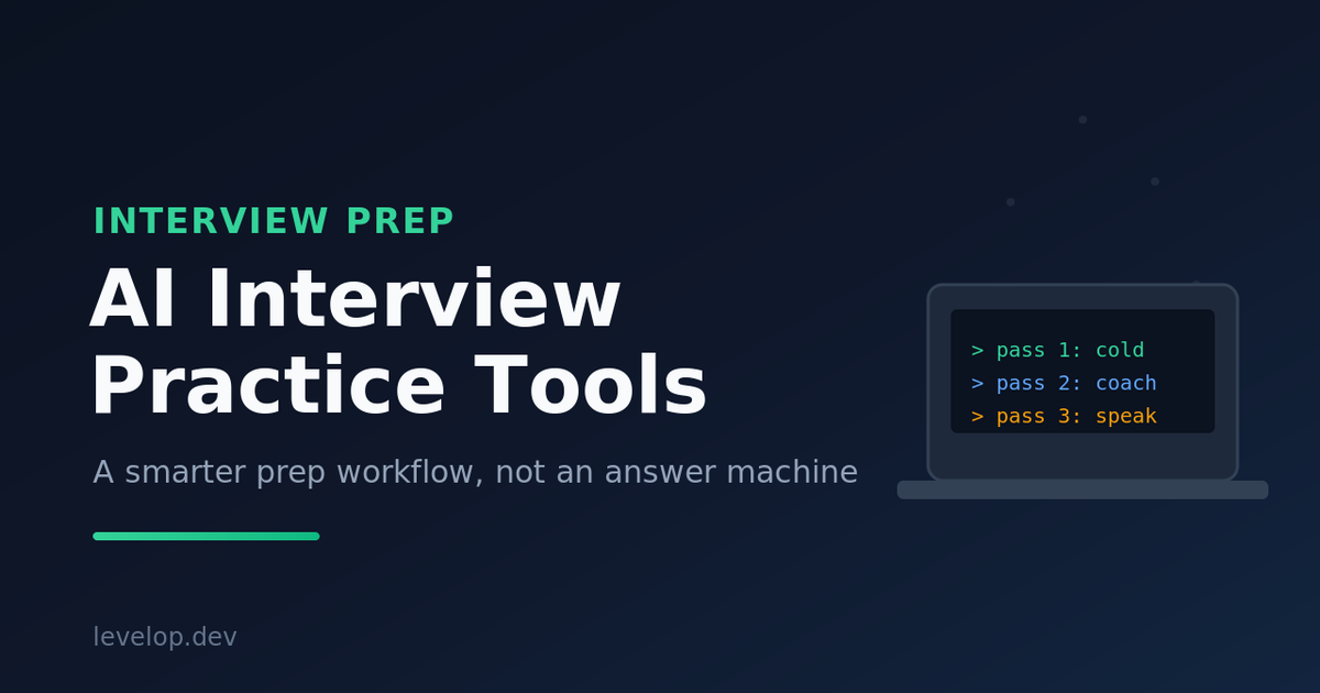 AI interview practice tools workflow for coding interview prep