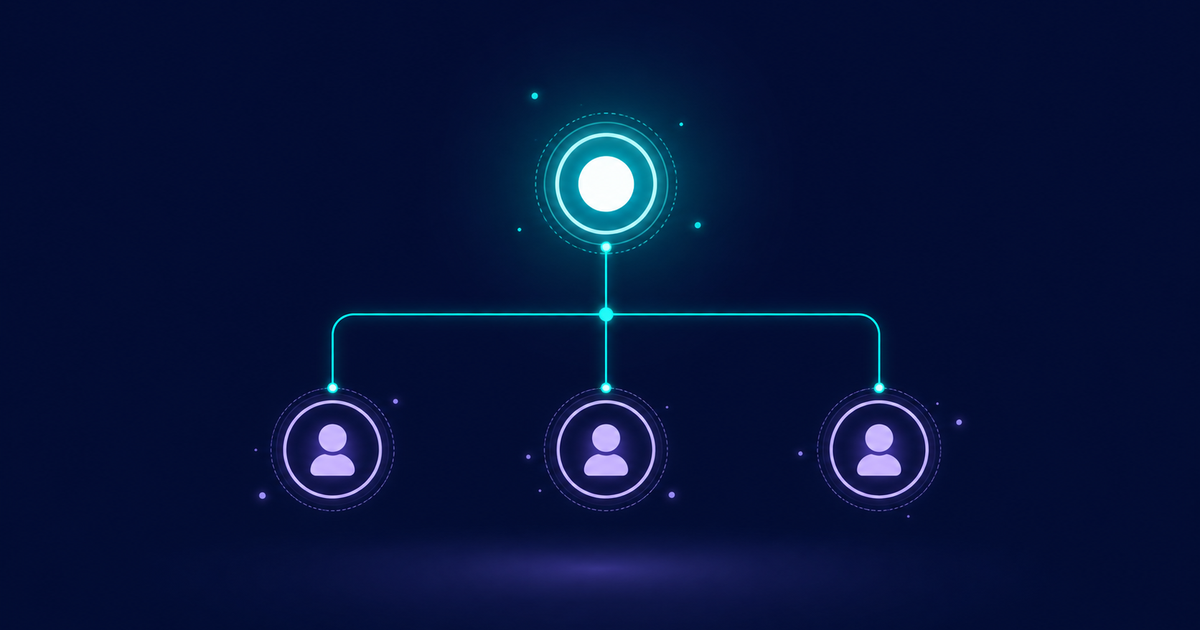 Supervisor agent coordinating subagents in a hierarchical architecture