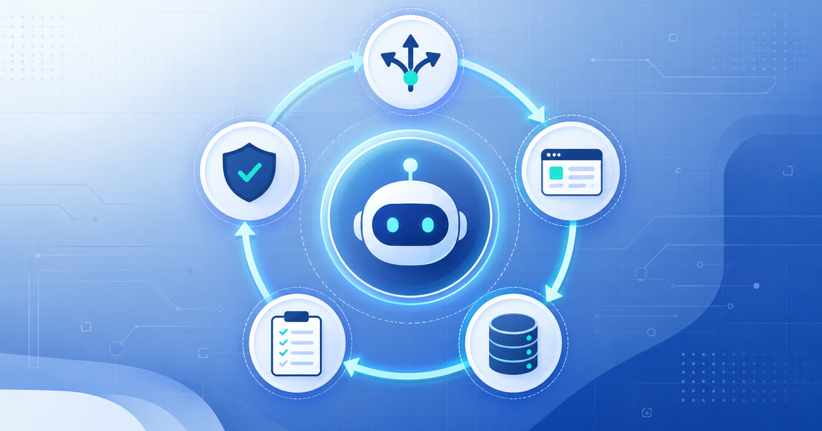 Agentic AI architecture: an AI agent loop with tool routing, context, memory, planning and error recovery
