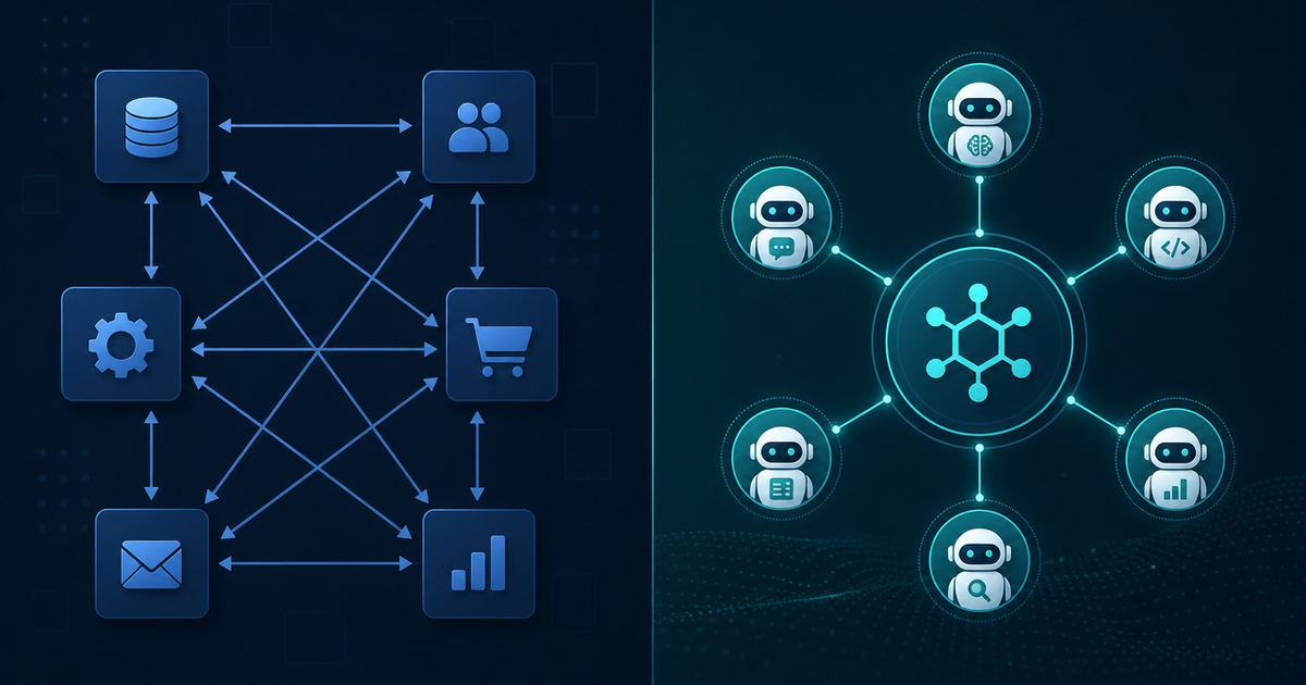 MCP vs REST API architecture comparison
