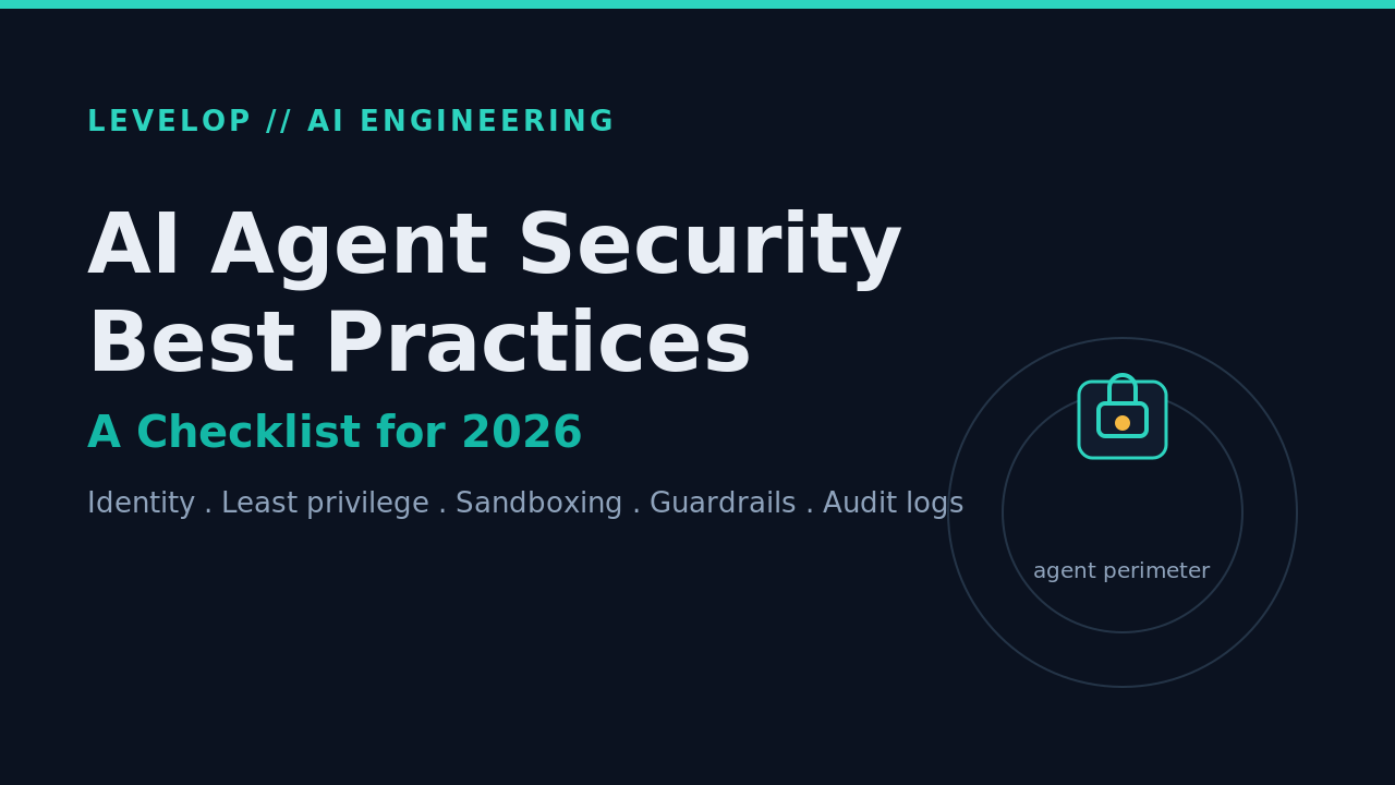 AI Agent Security Best Practices: A Checklist for 2026