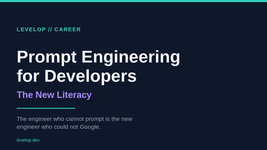Prompt engineering for developers: the new literacy