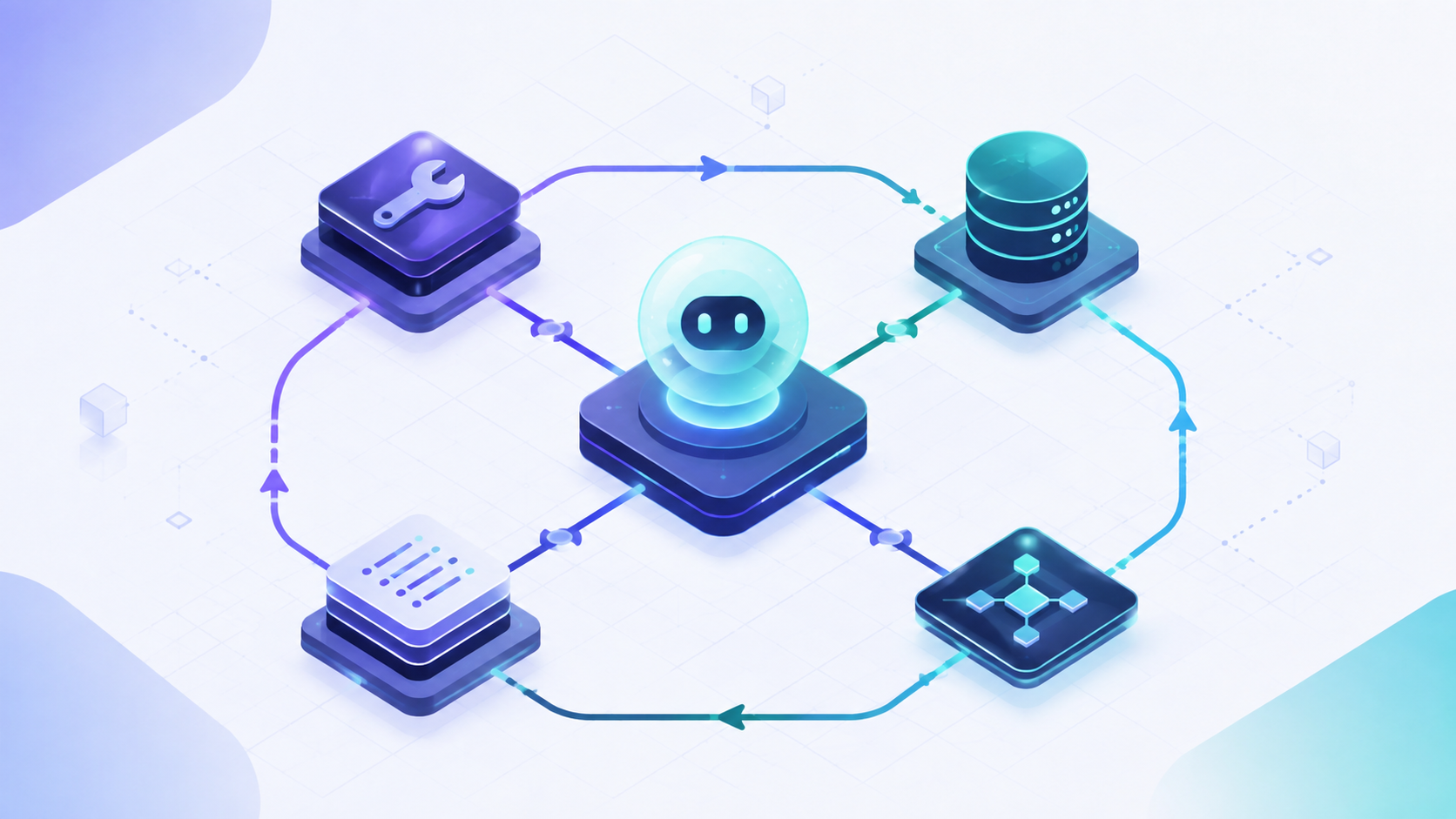 AI agent workflow automation: an autonomous agent loop connecting tools, state, and decisions