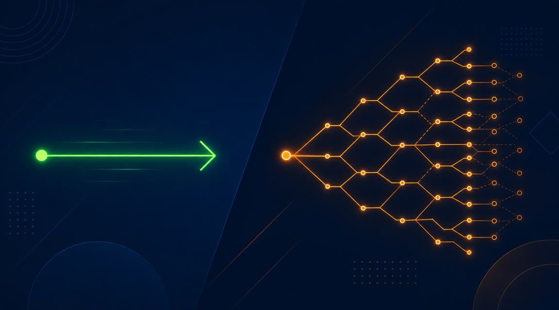 Visual metaphor comparing greedy algorithms vs dynamic programming