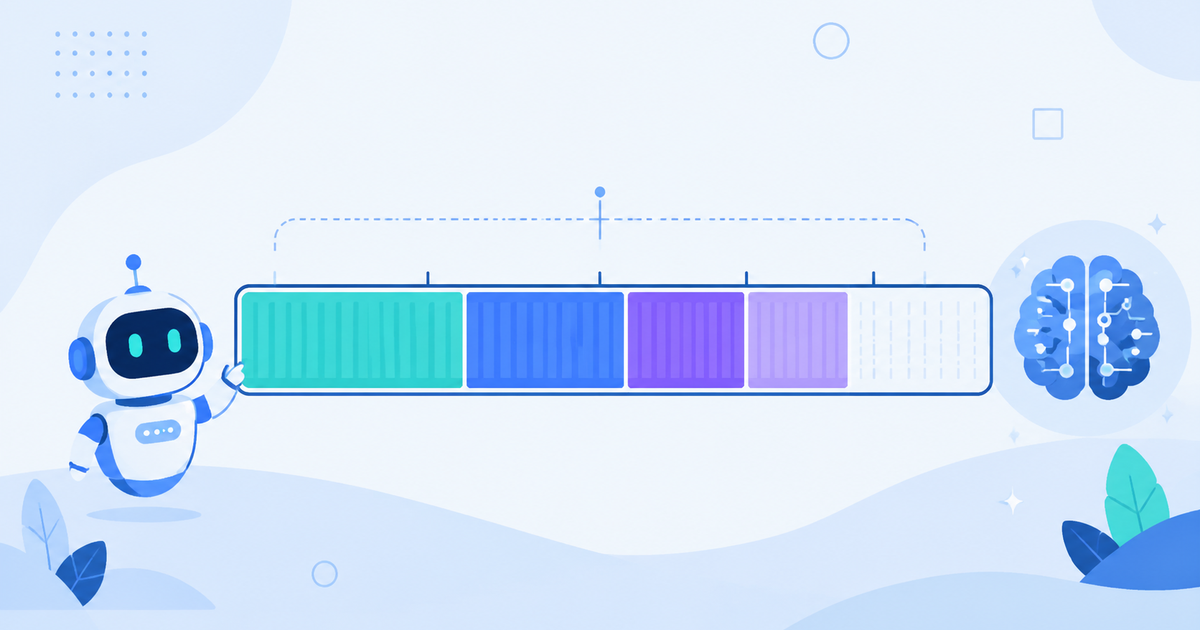 Illustration of a Claude context window as a partially filled token budget bar