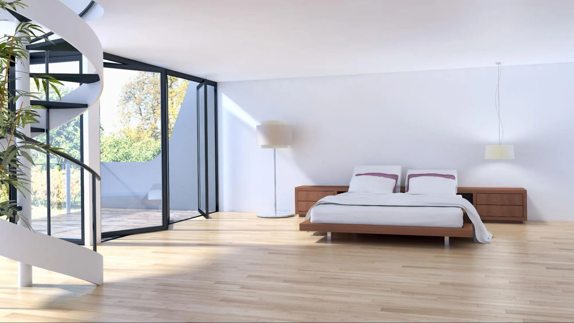 bedroom-flooring-minimal-style พรมปูพื้นห้องนอน