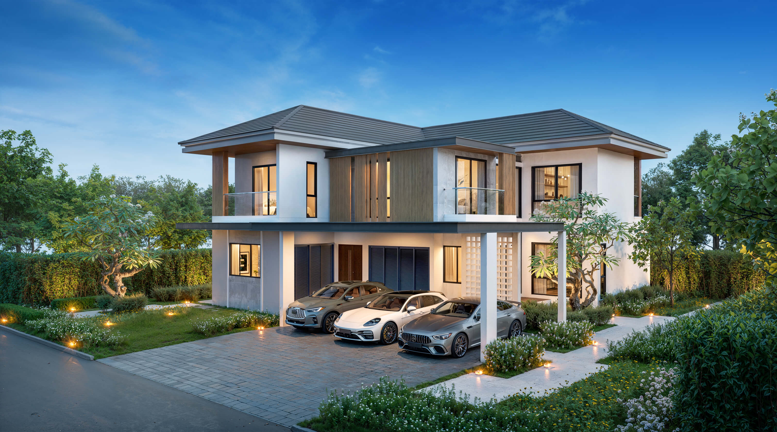 แบบบ้านโมเดิร์น 3 ห้องนอน