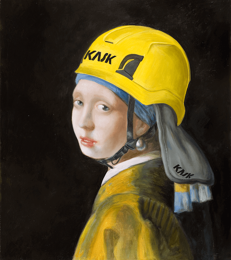 La Ragazza col turbante o Ragazza con l'orecchino di perla indossa uno Yellow Zenith X