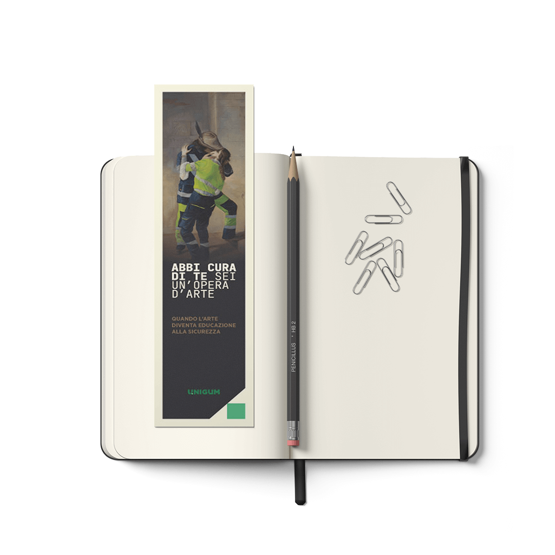 Mockup di un segnalibro 