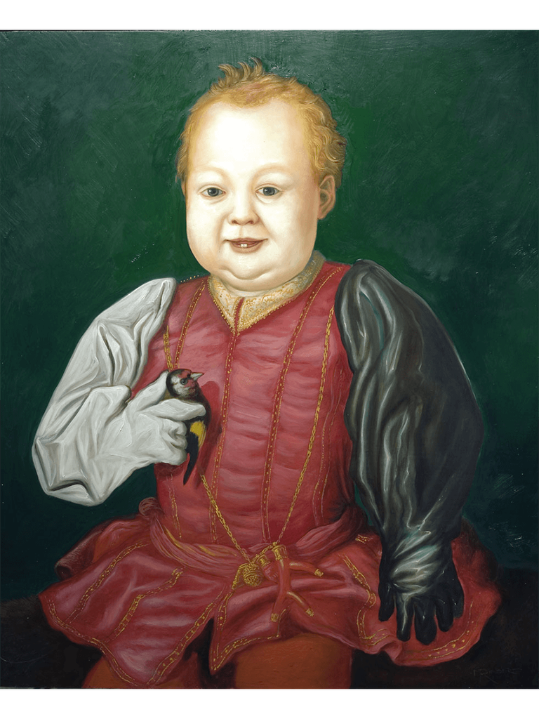 Giovanni de'Medici con indosso dei guanti bianchi Ansell