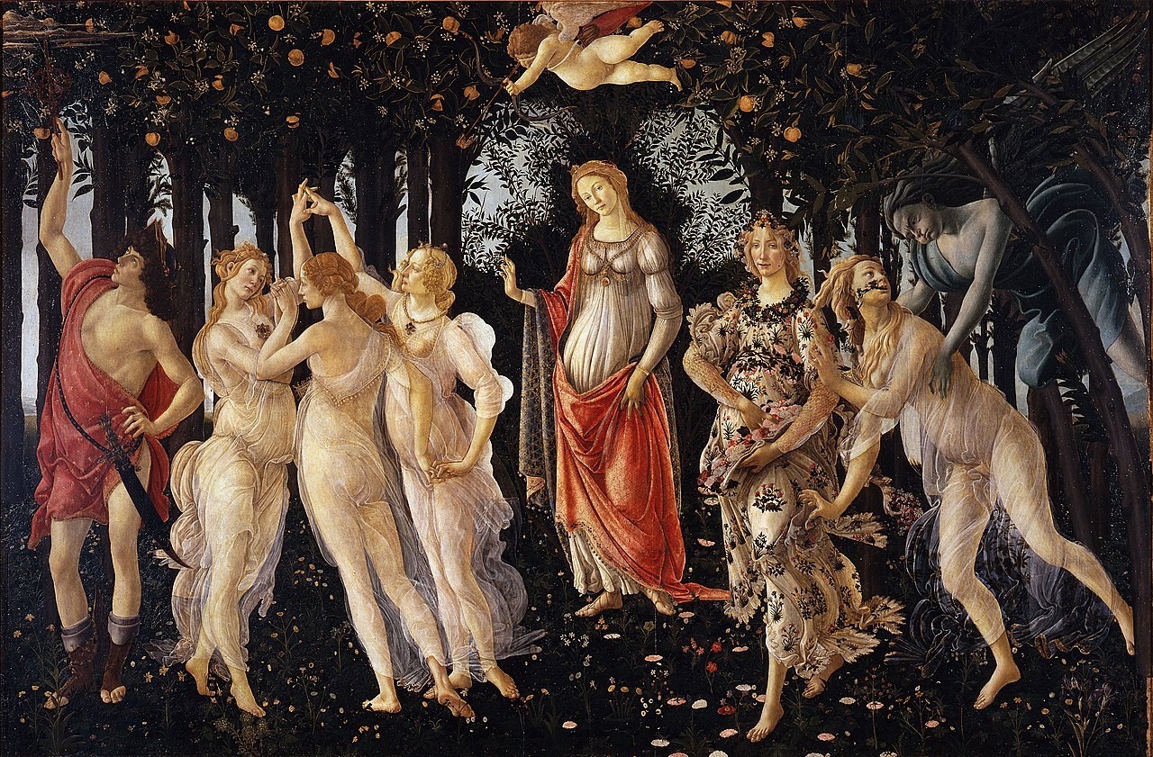 Quadro completo dell'opera "La Primavera"