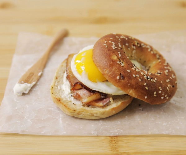 Bacon, Egg, & Cheese Everything Bagel Sandwich