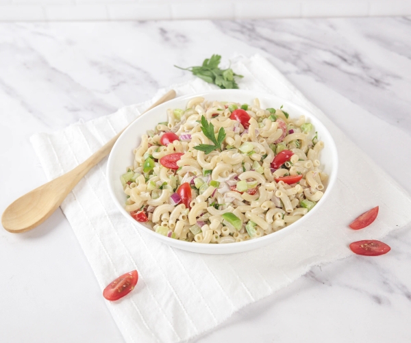 Fresh & Fiber-Forward Macaroni Salad