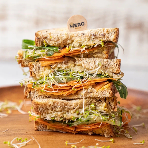 Hummus and Veggie Sandwich