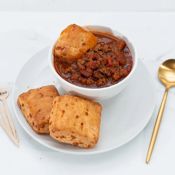 Cheddar Biscuits & Chili
